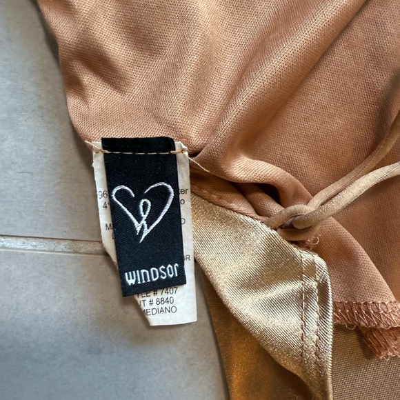 Windsor Satin Cowl Neck Strappy Crop Top - Picture 5 of 5